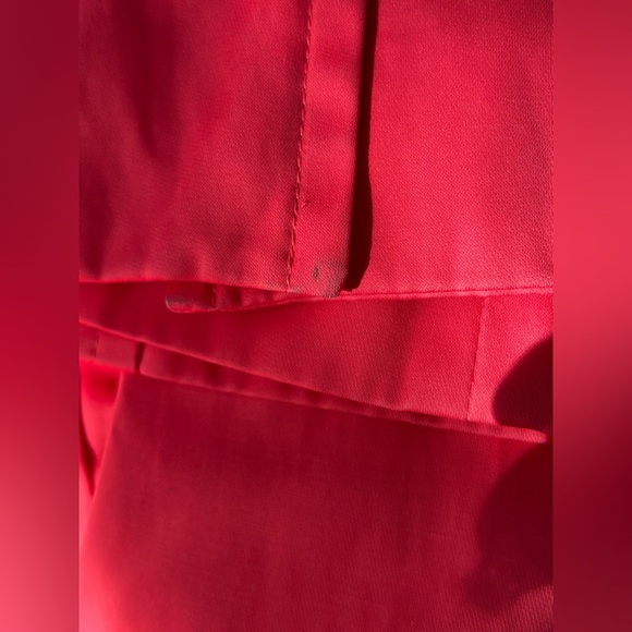 Anne Klein Red Trench Coat Lightweight Design - Picture 16 of 16